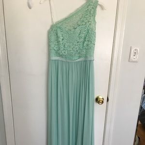 Mint green bridesmaid dress